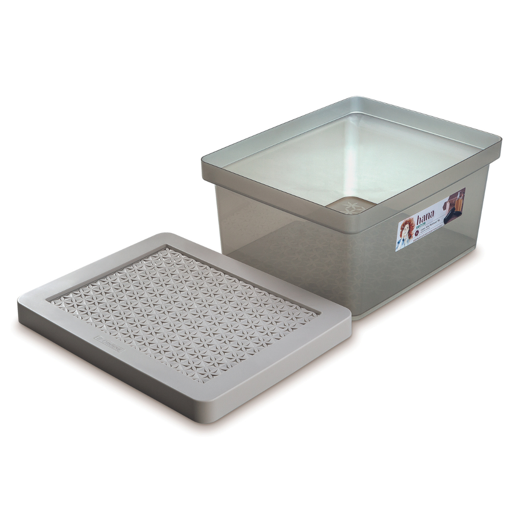 *CAJA ALTA MULTIUSO Gr. 18L BEIGE HANA