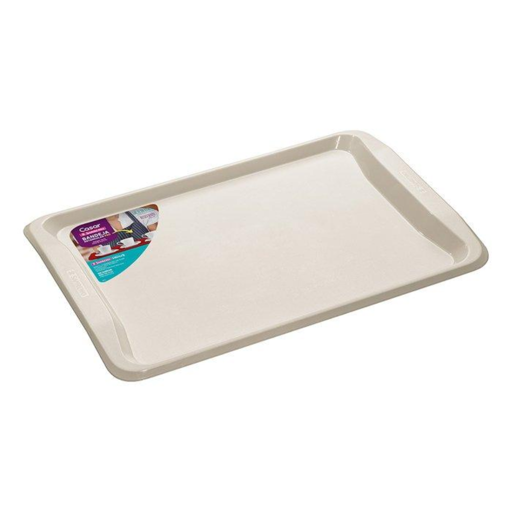 *BANDEJA RECTANGULAR PRO BEIGE 49x34cm