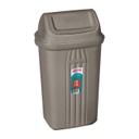 BASURERO CON TAPA VAIVEN DE 10lts - GRIS