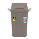 BASURERO CON TAPA VAIVEN DE 30lts - GRIS