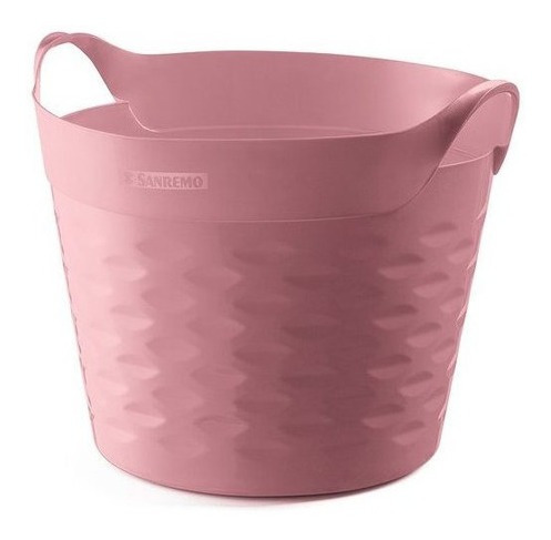 *CESTO FLEXIBLE RED 20lts ROSA