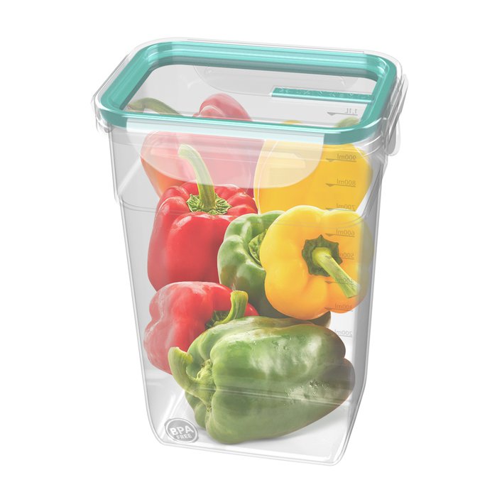 TAPER ALTO CON TRABA DE 1400ml - VERDE