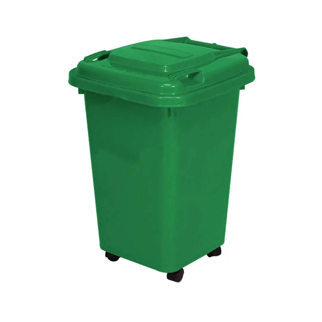 CONTENEDOR P/RESIDUO 50L VERDE ARMADO