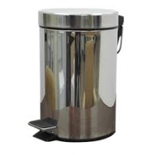 [FC-B43003L] BASURERO C/PEDAL METAL 3L ACERO INOX