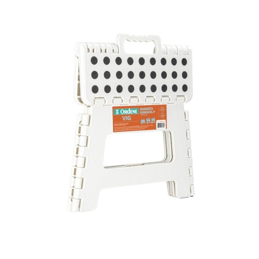 [OR10501] *BANQUETA PLEGABLE PEQUEÑA BLANCA
