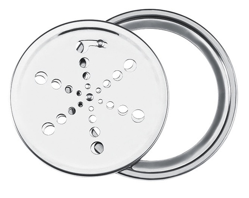 [PR7412] REJILLA RED. INOX. 15CM ABRE/CIERRA C/MARCO