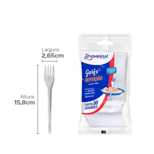 [S417-S10330439] TENEDOR BLANCO 15,7 CM PS PAQ. X 50 UNID