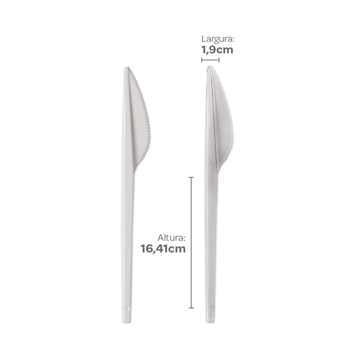 [S157] CUCHILLO BLANCO 16,40 CM PS CAJA X 1000 UNID