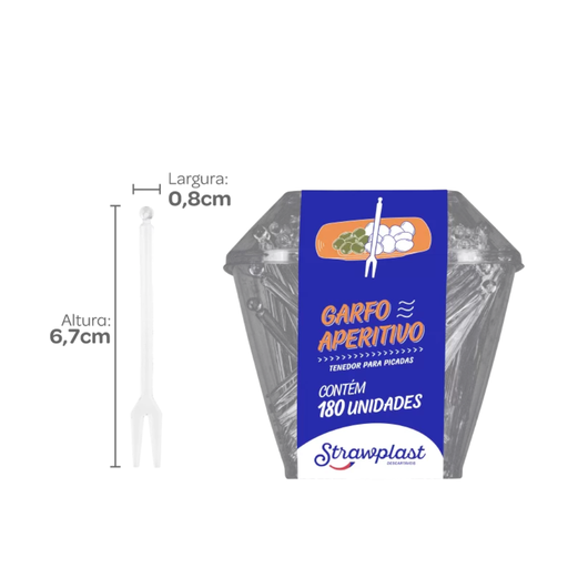 [S365-S10210021] PINCHO TENEDOR 6,7CM TRANSPARENTE PS PAQ. X 180 UNID