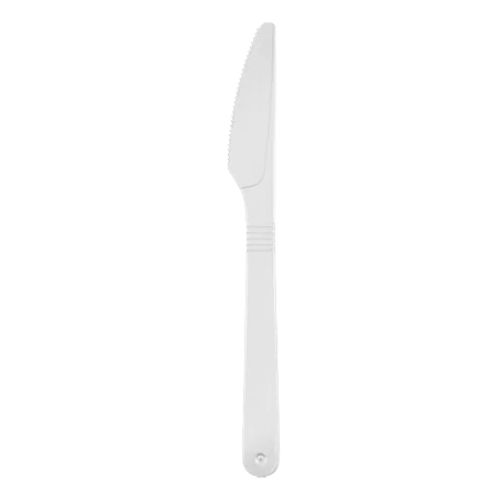 [S167-S10330386] CUCHILLO FUERTE BLANCO 18,6 CM PS PAQ . X 50 UNID