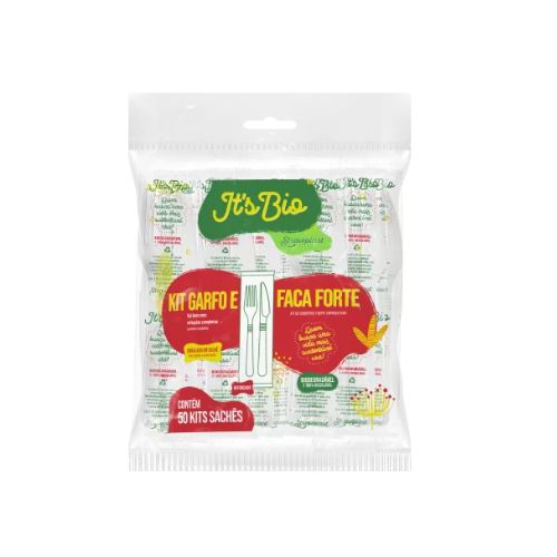 [S941-S10330527] *PACK DE TENEDOR Y CUCHILLO FUERTE BLANCO BIO PAQ. X 50 UNID