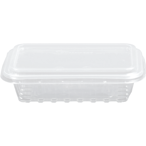 [KR-250TR] BANDEJA DESCARTABLE CON TAPA DE 250ml (25 UN)