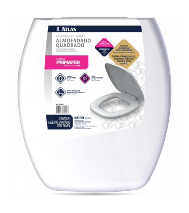 [PR1064-2] TAPA INODORO CUADRADA BLANCA