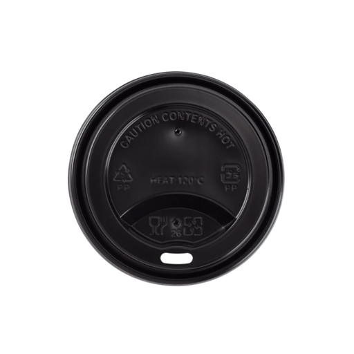 [TCAFEN240] TAPA PP CAFE NEGRO 8oz - 240CC x 50un.