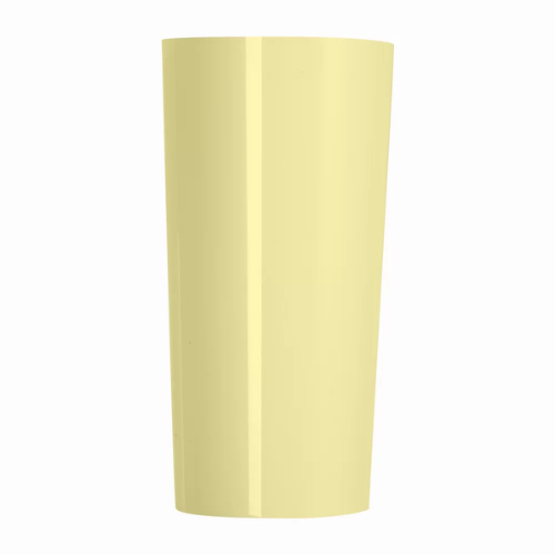 [S1066] VASO LARGO 340ml AMARILLO PS PAQ. X10 UNID