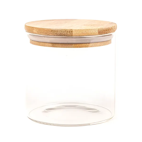 [YX-12] FRASCO DE VIDRIO TAPA BAMBU - 950ml