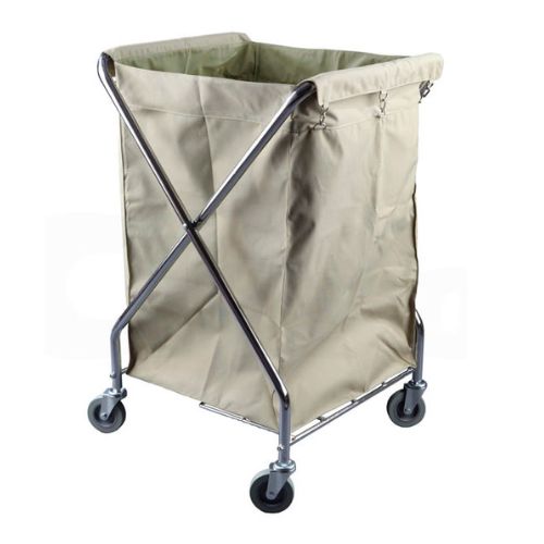 [AF08157] CARRO DE LAVANDERIA DE TELA 62 x 62.5 x 98.5cm