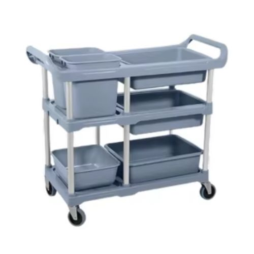 [AF08183] CARRO UTILITARIO 3 ESTANTES Y ACCESORIOS 102 x 46.2 x 87cm