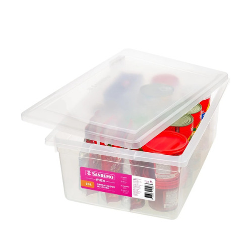 [SR2520] CAJA ORGANIZADORA TRANSPARENTE 20lts
