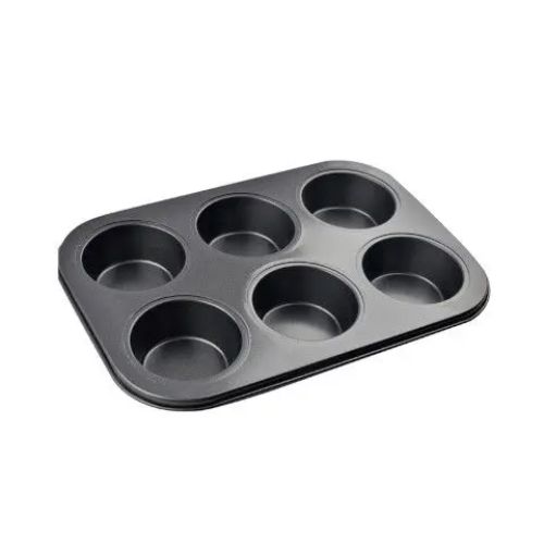 [YT-B051] MOLDE 6 CUPCAKE ACERO CARBONO
