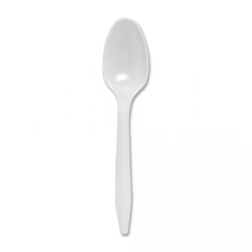 [PDT-003] CUCHARA BLANCA EN ENVASE INDIVIDUAL - 100 UNID.