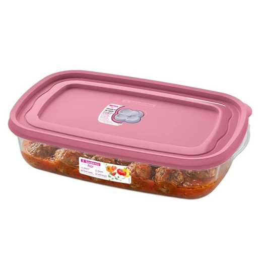 [SR722/57N] TAPER RECTANGULAR 2400ML - ROSADO