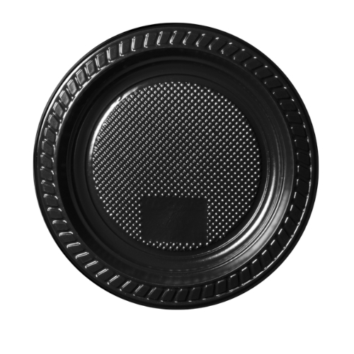 [PRB-015] PLATO 15cm PS NEGRO FIESTITA X 10UNID.