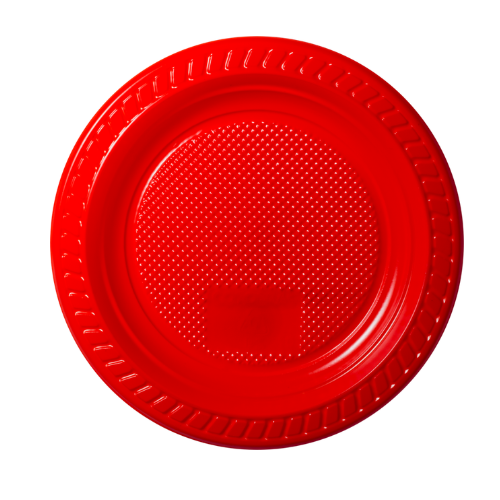 [PRV-015] PLATO 15cm PS ROJO FIESTITA X 10UNID.