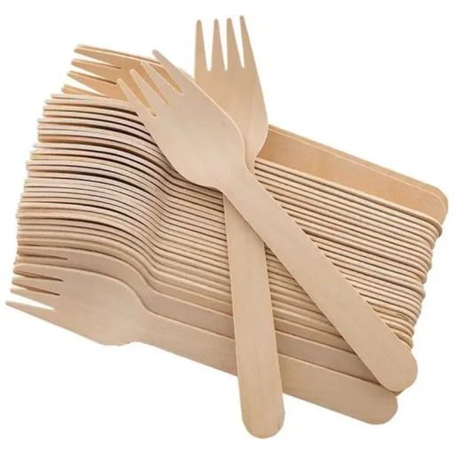 [YL-WF160] TENEDOR DE MADERA 16cm x 100un.