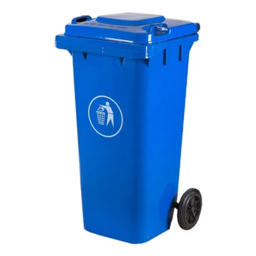 [YH3009AZ] CONTENEDOR P/RES C/RUEDAS 120L AZUL