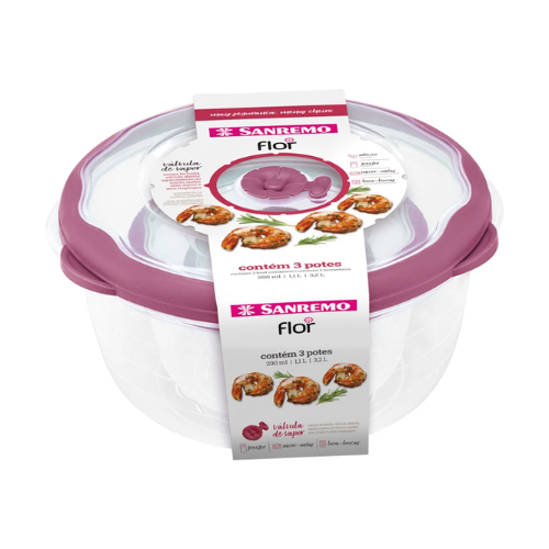[706/57C] *SET DE 3 TAPERS REDONDOS - VIOLETA