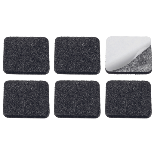 [OR37713N] *FIELTRO ADHESIVO CUADRADO 30x30mm x6