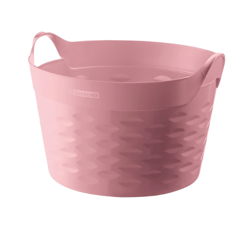 [SR1830] *CESTO FLEXIBLE RED 30lts ROSA