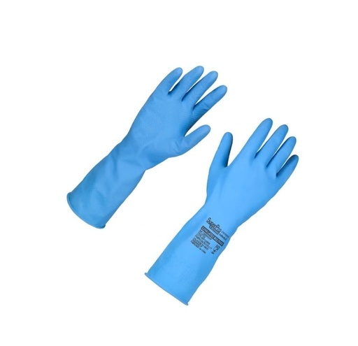 [13000AZ/4P] GUANTE LATEX MULTIUSO P AZUL