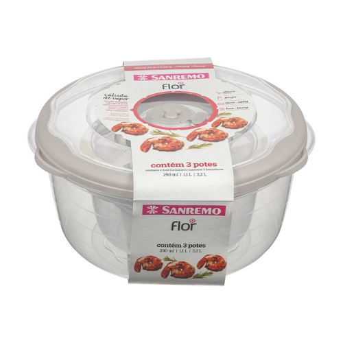 [706/5C] *SET DE 3 TAPER REDONDOS - GRIS