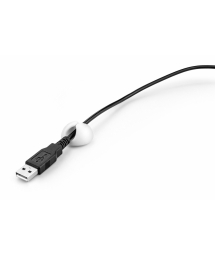 [OR15501] *ORGANIZADOR P/CABLE GOMA BLANCO
