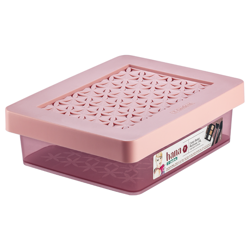 [OR84302] *CAJA BAJA MULTIUSO Peq. 1.4L ROSA HANA