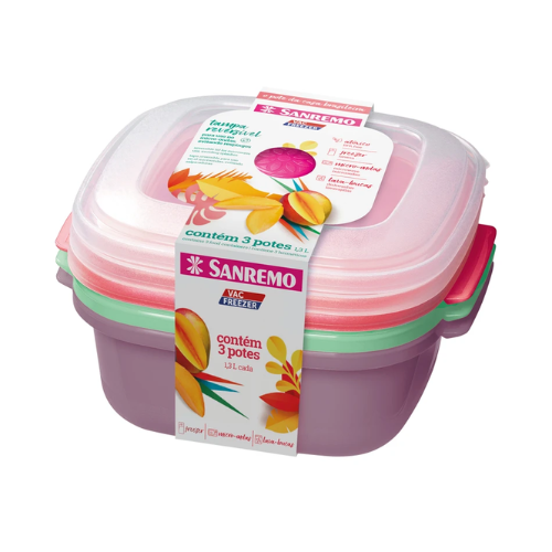 [SR455/3C] SET DE 3 TAPERS CUADRADOS DE 1300ml